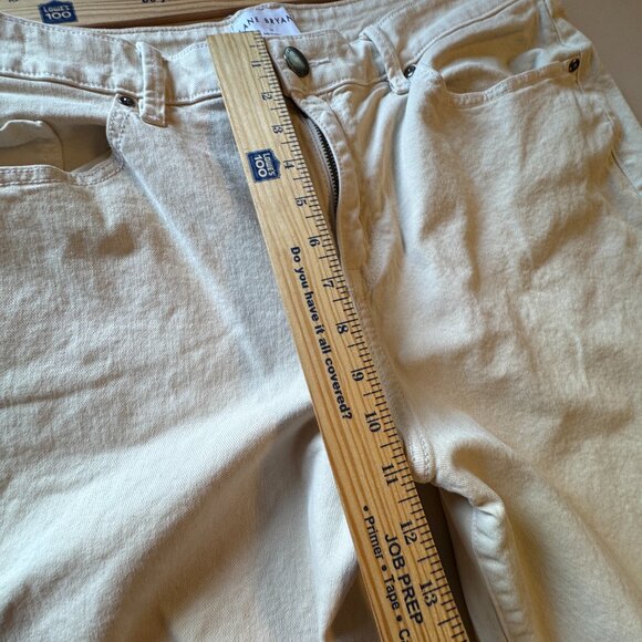 Lane Bryant Jeans Size 16 Tan Signature Fit Mid Rise Wide Leg - Picture 4 of 10
